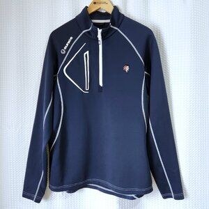 Sunice Golf Pullover Men’s Large • Quarter Zip Performance Top Blue